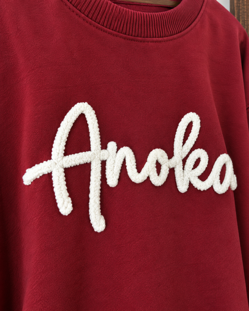 Anoka Tornadoes Fuzzy Crewneck