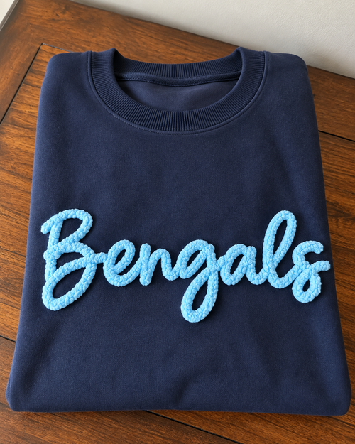 Blaine Bengals Fuzzy Crewneck